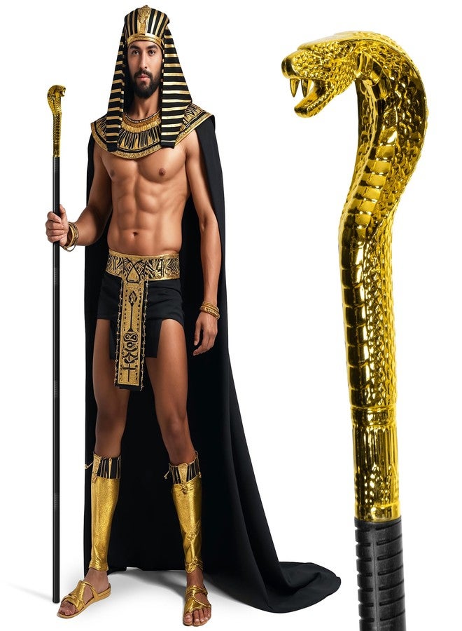 Zadin Pimp Cane, 2026 Egyptian Staff Costume, Jafar Snake Halloween Staff Accessories, Pharaoh Sorcerer Canes for Men - Image 1